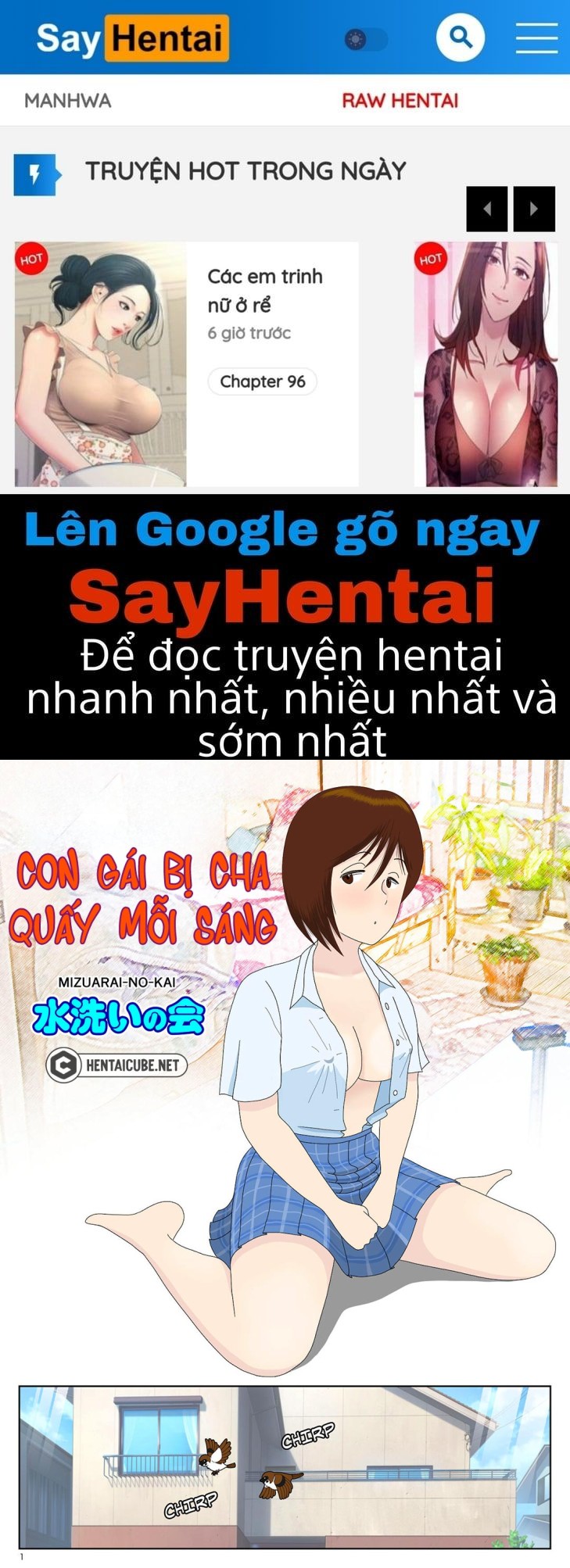 manhwax10.com - Truyện Manhwa Con gái bị cha quấy mỗi sáng Chương Oneshot Trang 1