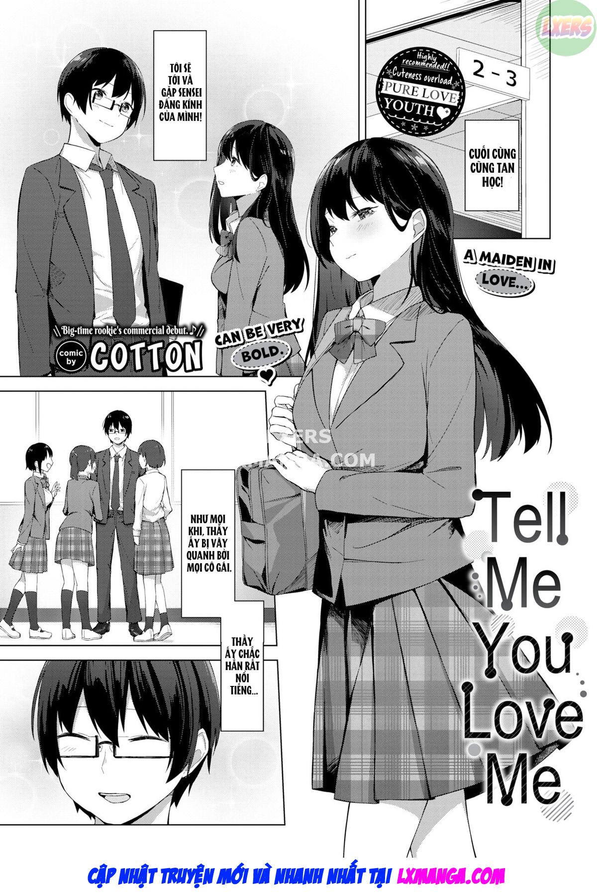 manhwax10.com - Truyện Manhwa Tell Me You Love Me Chương Oneshot Trang 4