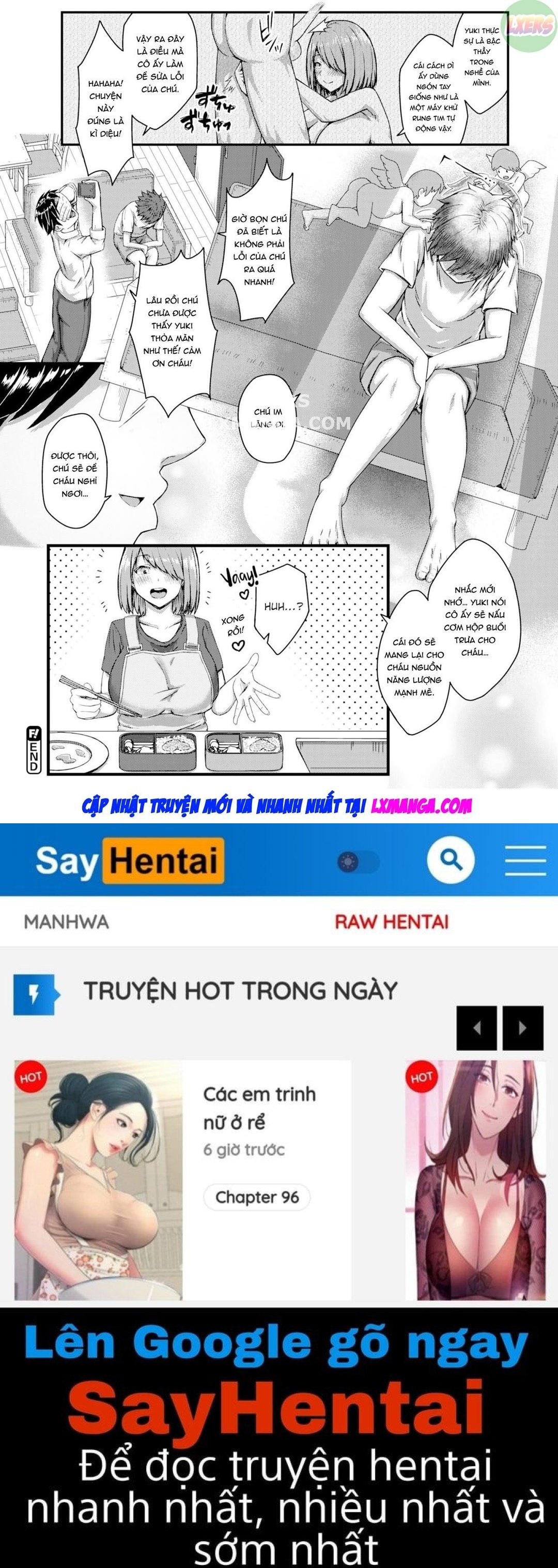 manhwax10.com - Truyện Manhwa Nhờ cháu ngủ với vợ chú Chương Oneshot Trang 27