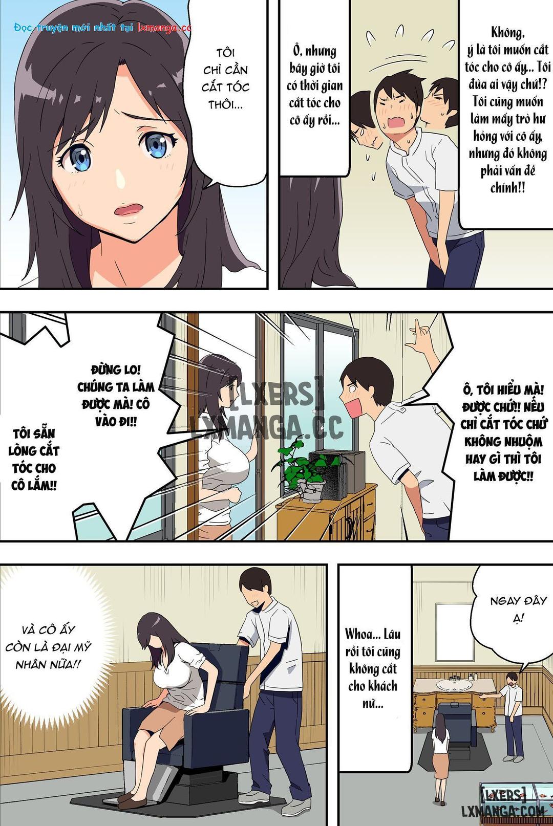 manhwax10.com - Truyện Manhwa Nơi tiệm cắt tóc sung sướng Chương Oneshot Trang 10