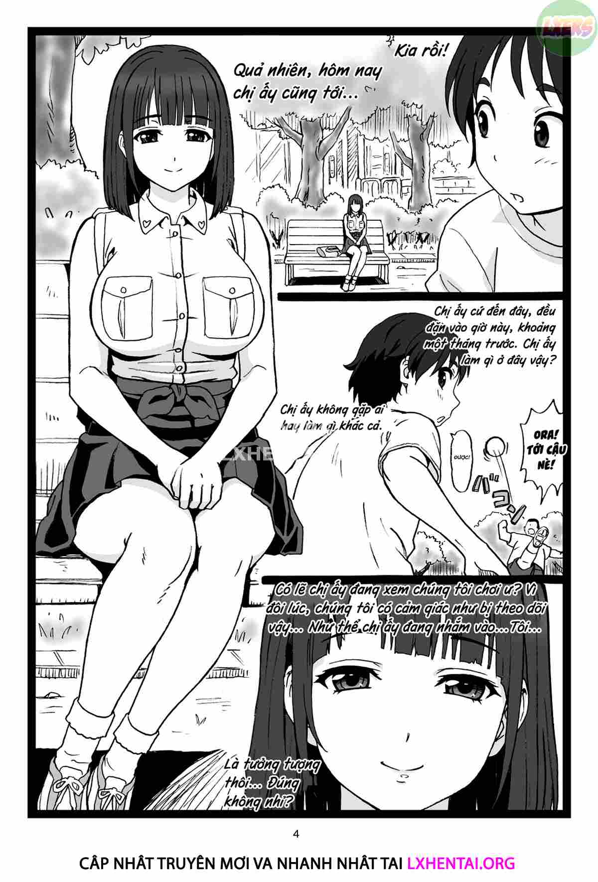 manhwax10.com - Truyện Manhwa A Pretty Onee-San, that's sitting on a Bench in the Park...suddenly says to Me: [Show Me Your Dick] Chương Oneshot Trang 8