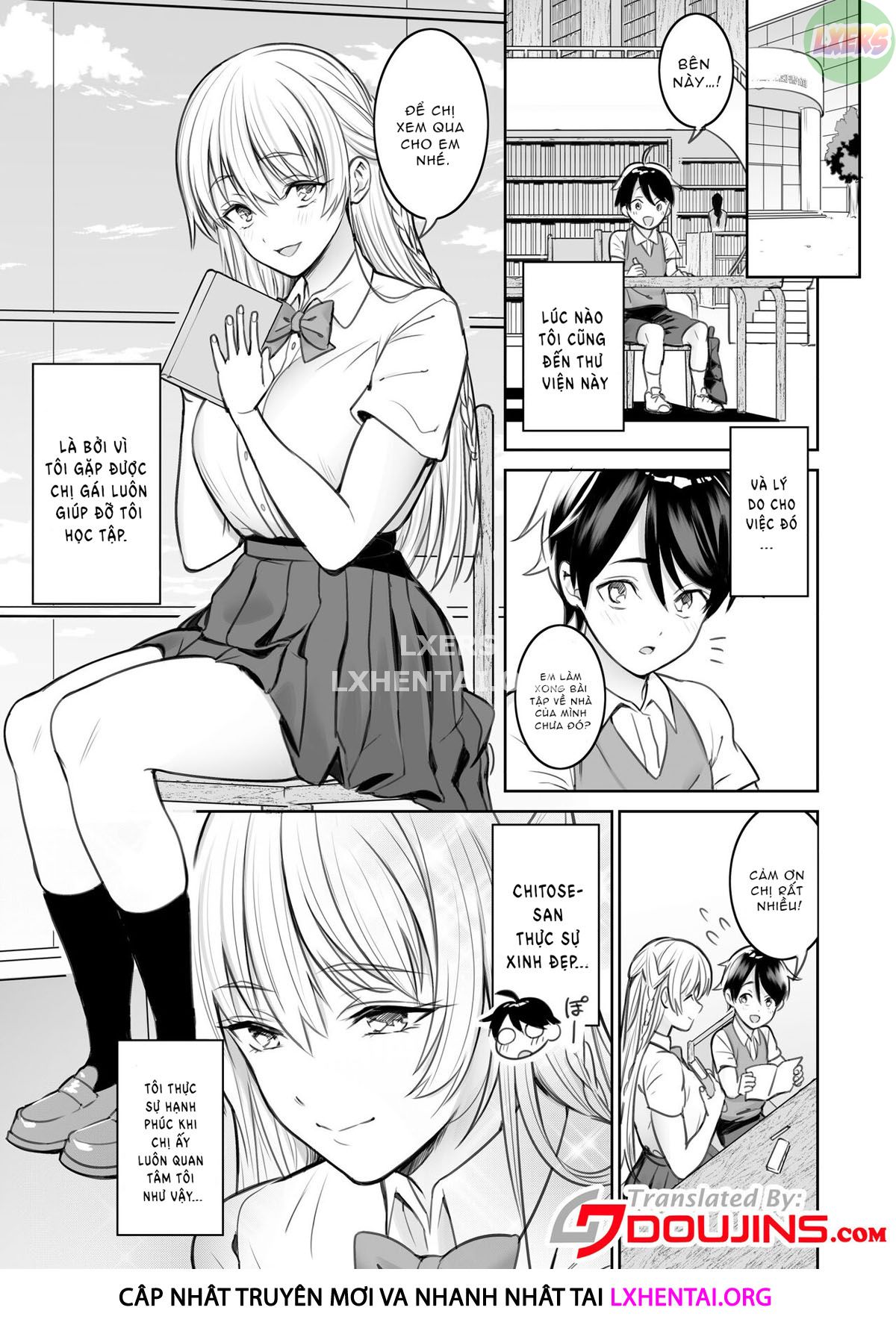 manhwax10.com - Truyện Manhwa A Story About The Lewd Things The Onee-San I Met At The Library Does To Me Chương Oneshot Trang 6