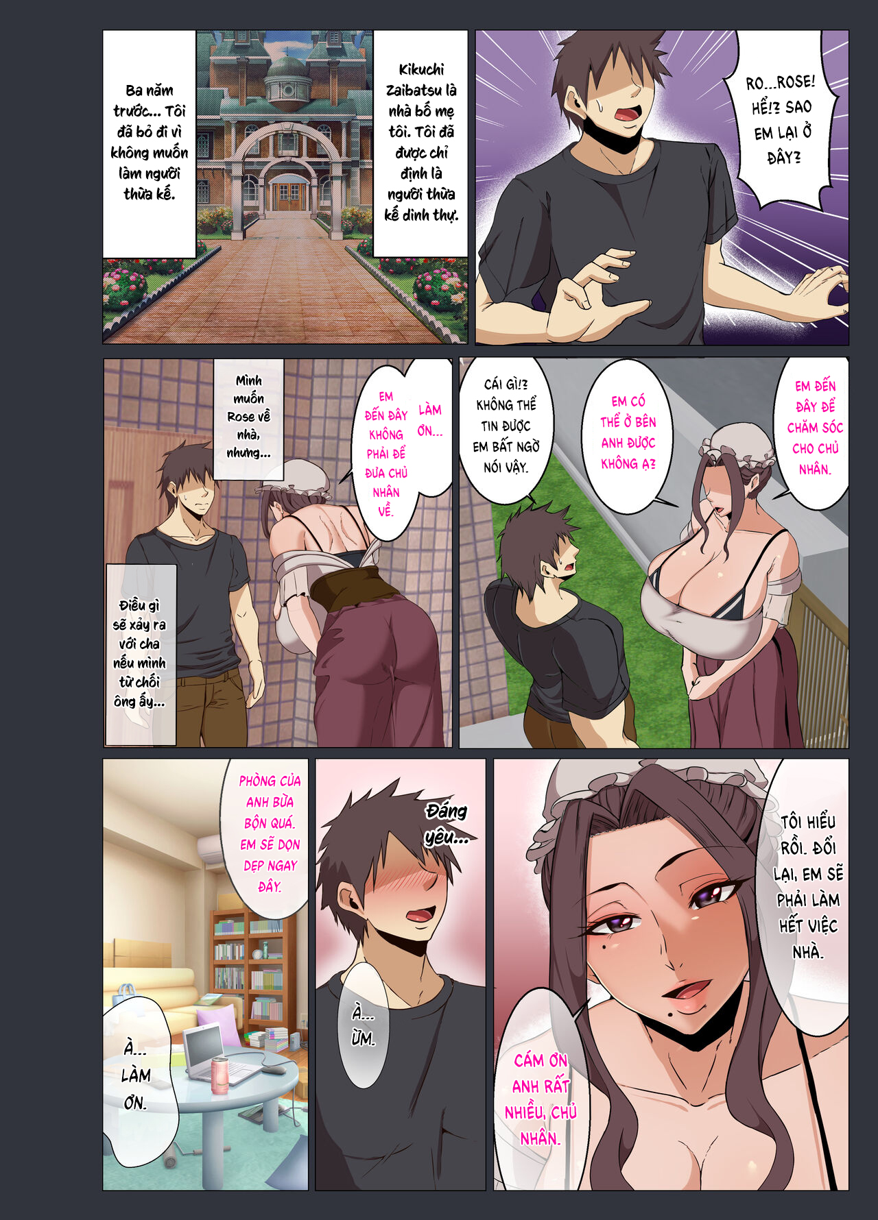 manhwax10.com - Truyện Manhwa Bakunyu Maid Rose Chương Oneshot Trang 6