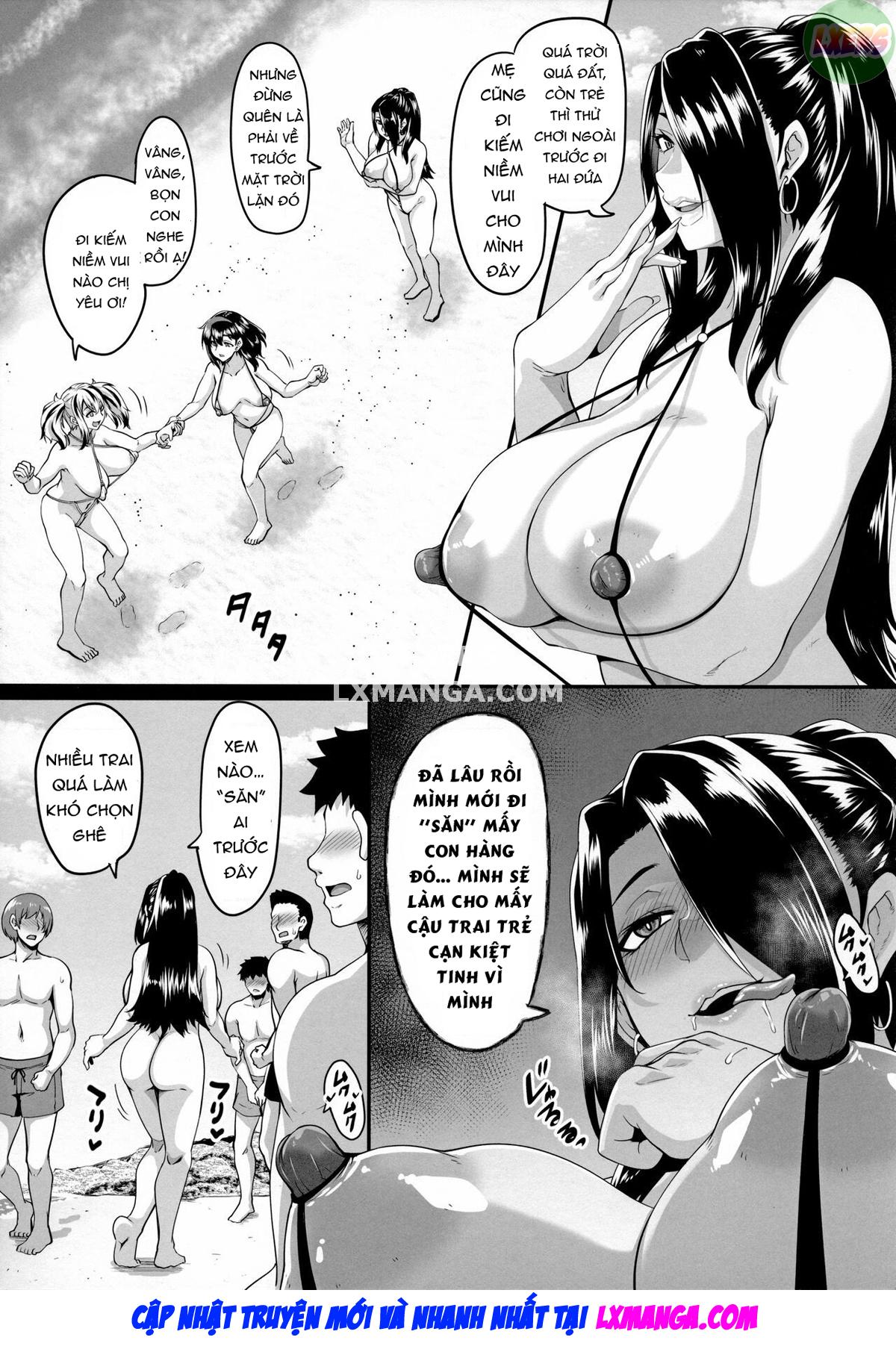 manhwax10.com - Truyện Manhwa Kazoku Ryokou wa Yarimoku Beach de Sex Zanmai Chương 1 Trang 9