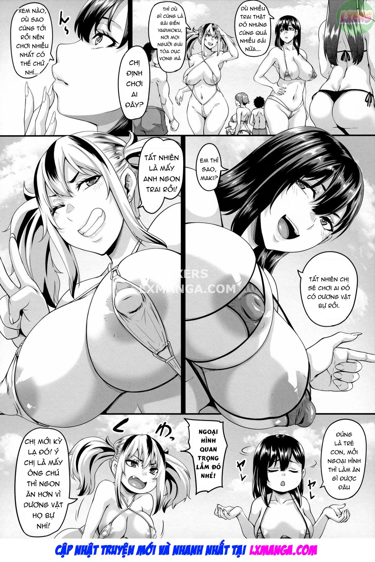 manhwax10.com - Truyện Manhwa Kazoku Ryokou wa Yarimoku Beach de Sex Zanmai Chương 1 Trang 10