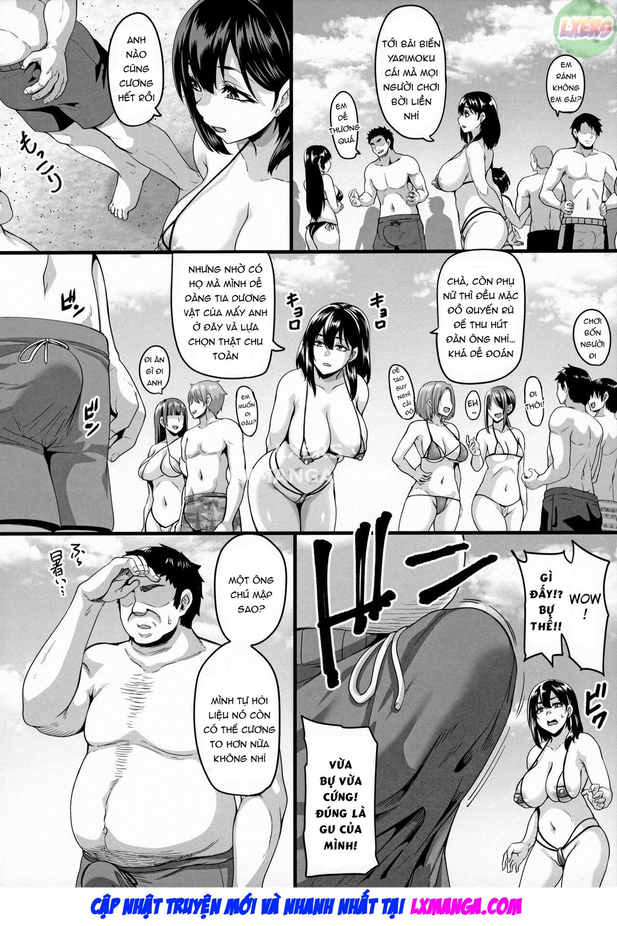 manhwax10.com - Truyện Manhwa Kazoku Ryokou wa Yarimoku Beach de Sex Zanmai Chương 1 Trang 12