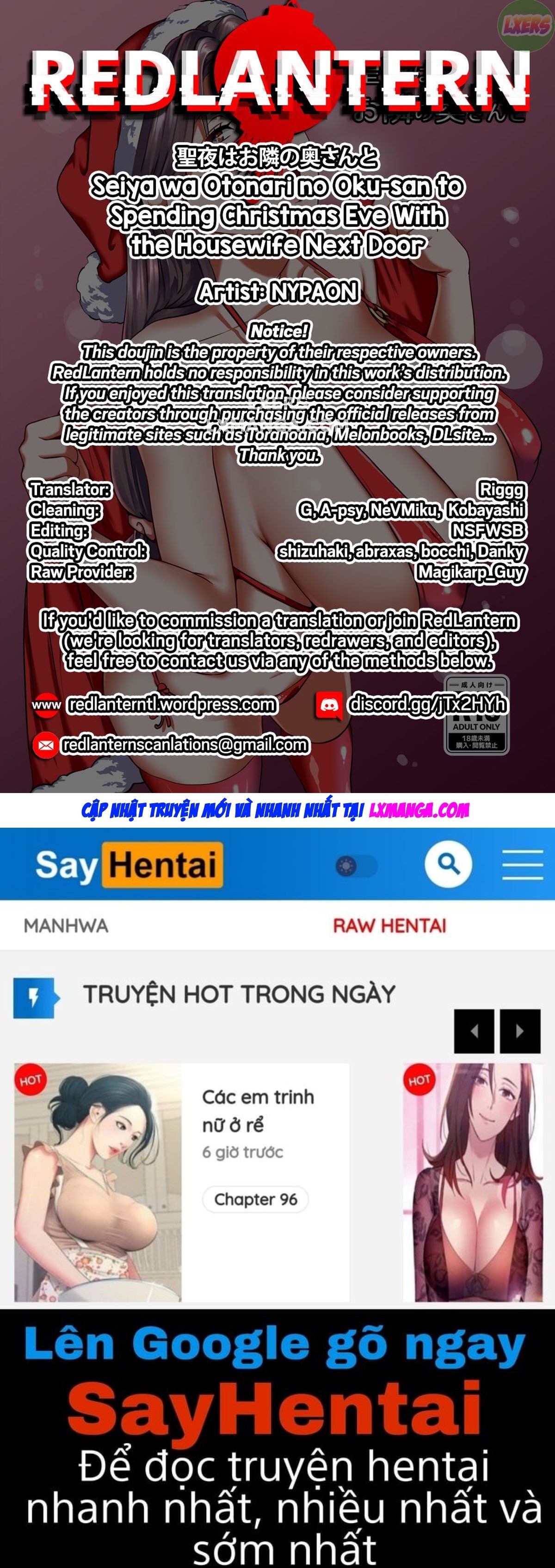 manhwax10.com - Truyện Manhwa Spending Christmas Eve With the Housewife Next Door Chương Oneshot Trang 69