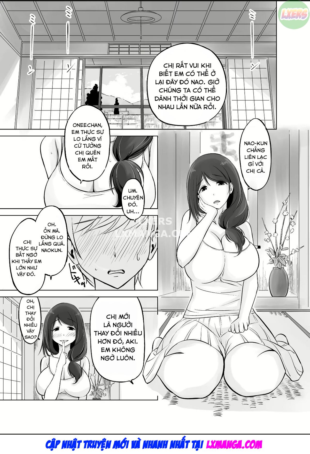 manhwax10.com - Truyện Manhwa Itoko no Onee-chan to Boku no Amaama Seikatsu Chương Oneshot Trang 9