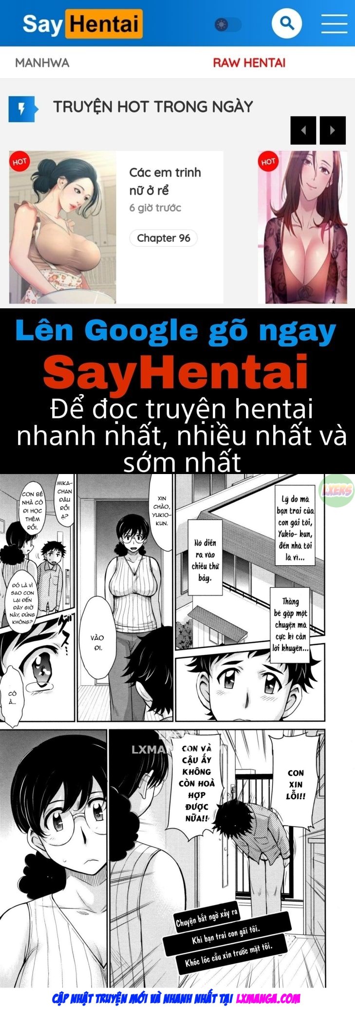 manhwax10.com - Truyện Manhwa Hitozuma, Mitsu to Niku Chương 7 Trang 1