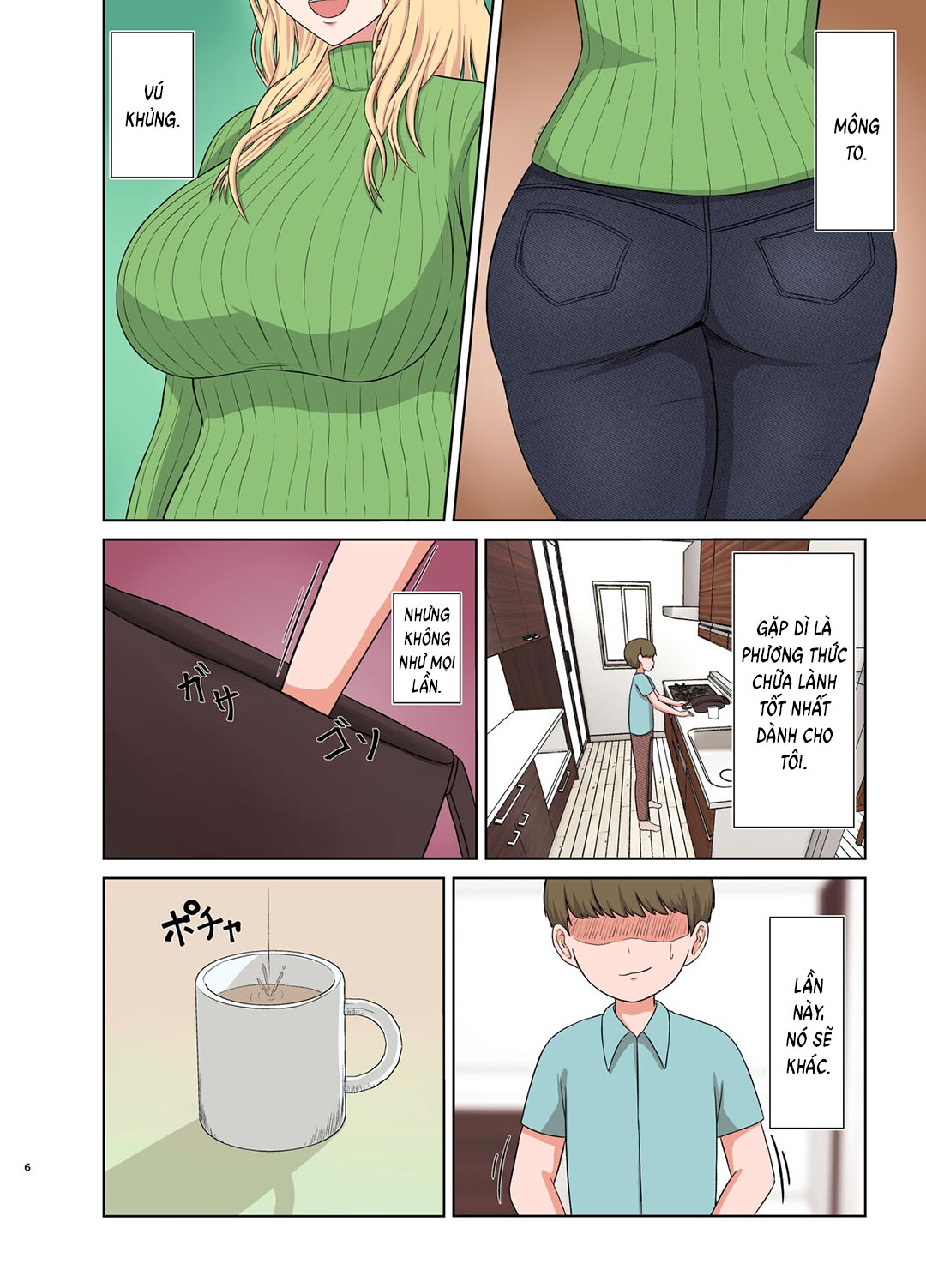 manhwax10.com - Truyện Manhwa Hấp diêm người dì tóc vàng đang ngủ say Chương Oneshot Trang 6