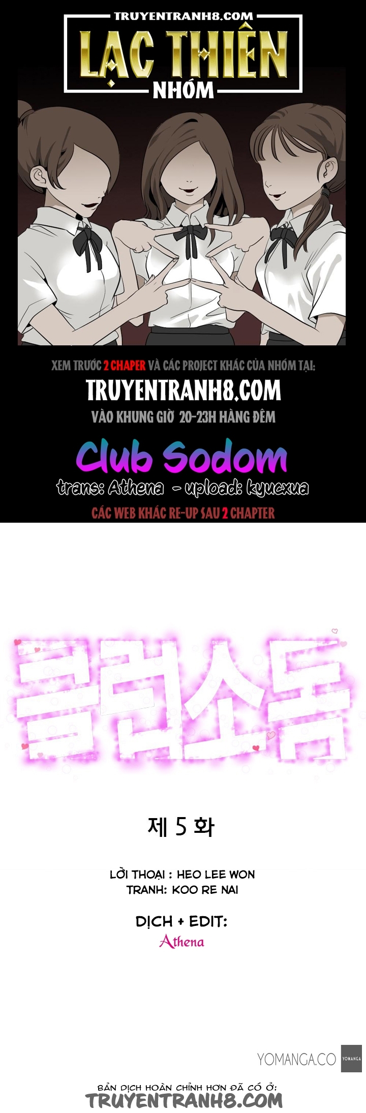 manhwax10.com - Truyện Manhwa Câu Lạc Bộ Trụy Lạc - Club Sodom Chương 5 Trang 1