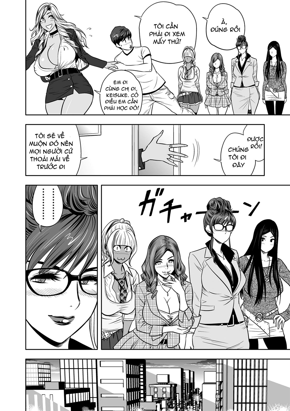 manhwax10.com - Truyện Manhwa Gal Ane Shachou to Harem Office ~SEX wa Gyoumu ni Fukumimasu ka? Chương  Trang 13