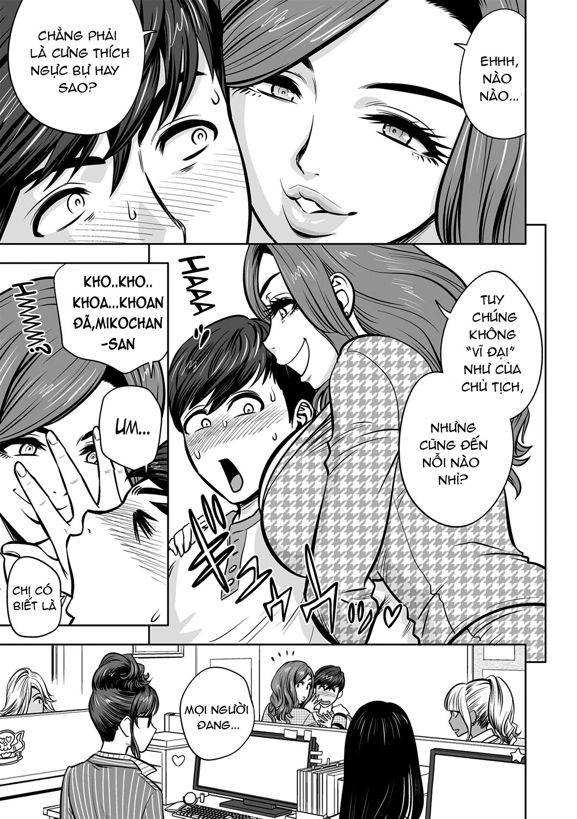 manhwax10.com - Truyện Manhwa Gal Ane Shachou to Harem Office ~SEX wa Gyoumu ni Fukumimasu ka? Chương 3 Trang 5