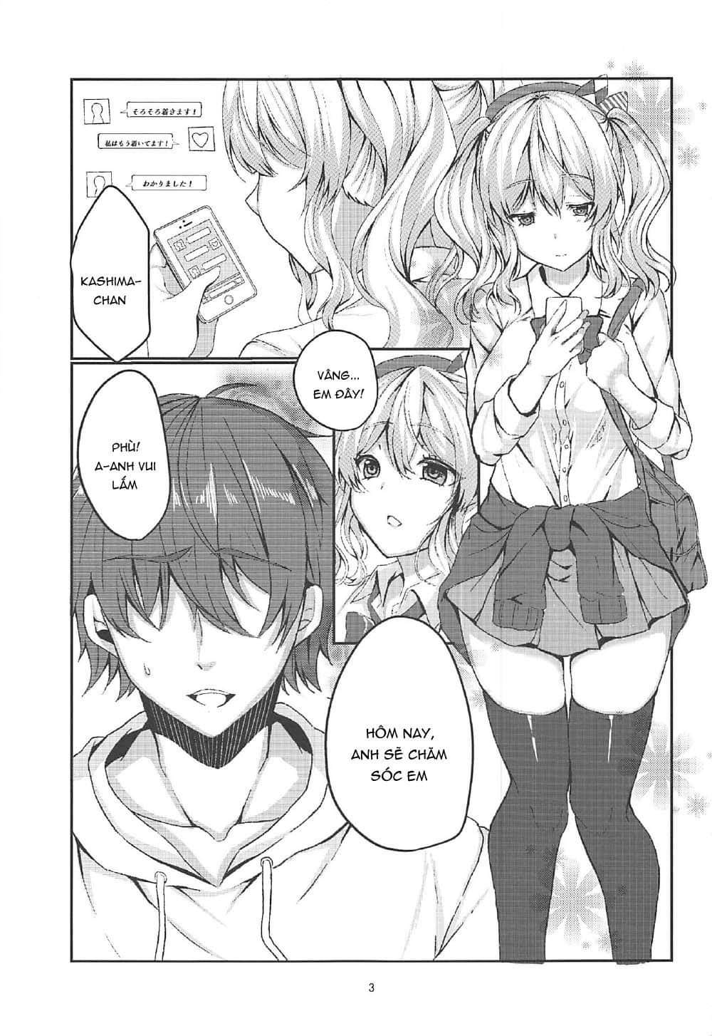 manhwax10.com - Truyện Manhwa Enkou JK Kashima-chan!! (Kantai Collection -KanColle-) Chương Oneshot Trang 3