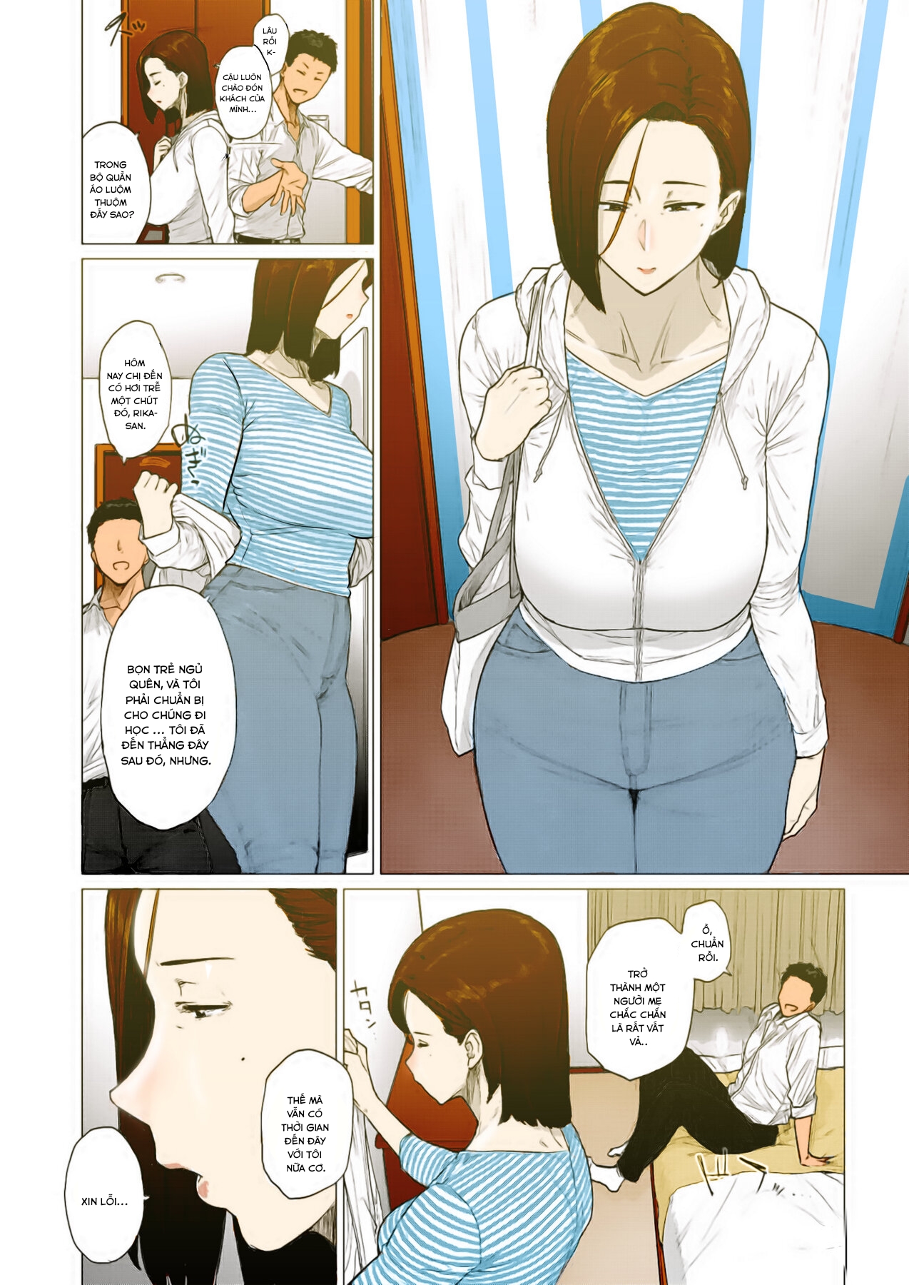 manhwax10.com - Truyện Manhwa Tonikaku Midara na Hitozuma Goudou Chương 1 full colors Trang 3