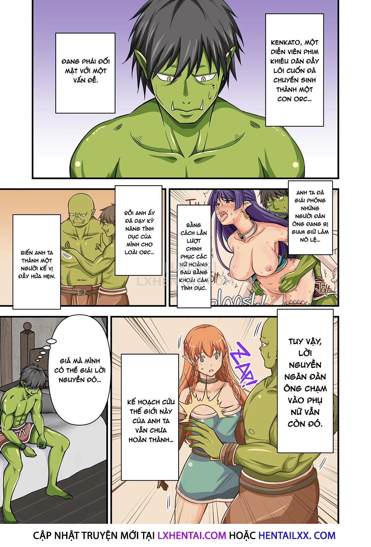 manhwax10.com - Truyện Manhwa When A Charismatic Male Pornstar Is Reborn In Another World As A Stamina Daddy Orc Chương 3 END Trang 8