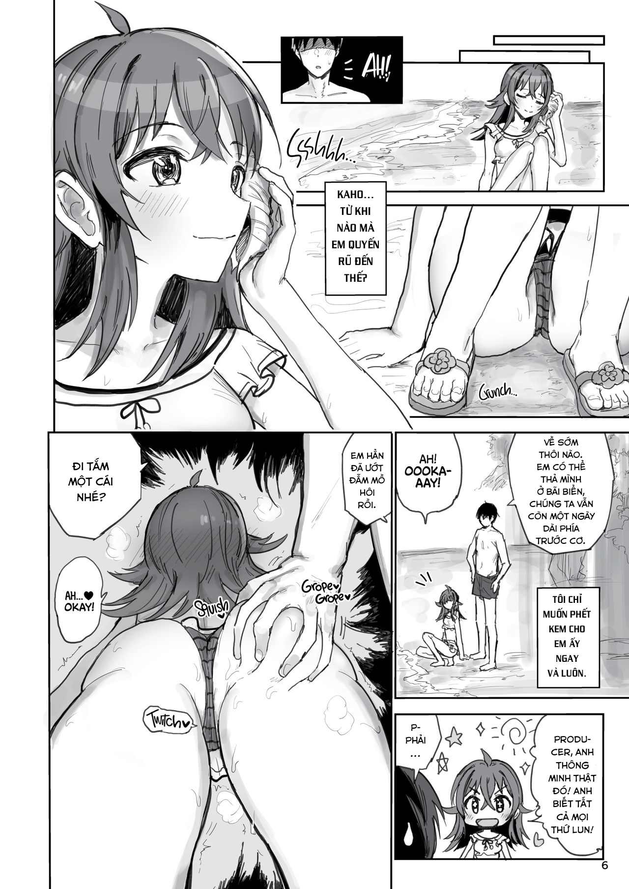 manhwax10.com - Truyện Manhwa Komiya Kaho VS Producer Super Namahame Koubi Daikessen! (THE iDOLM@STER: Shiny Colors) Chương Oneshot Trang 6