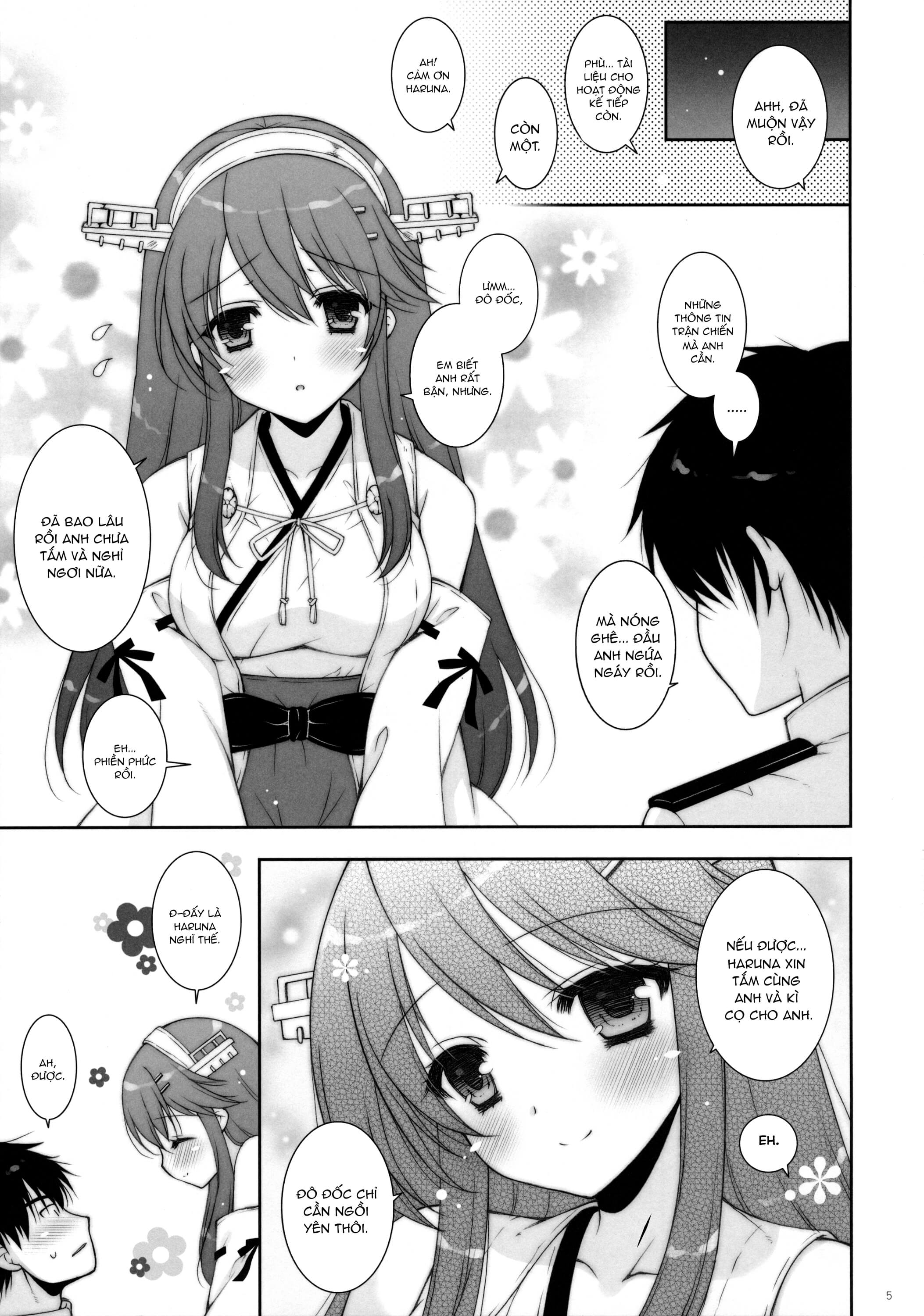 manhwax10.com - Truyện Manhwa Ware, Haruna to Ofuro ni Totsunyuu su!! (Kantai Collection -KanColle-) Chương Oneshot Trang 5