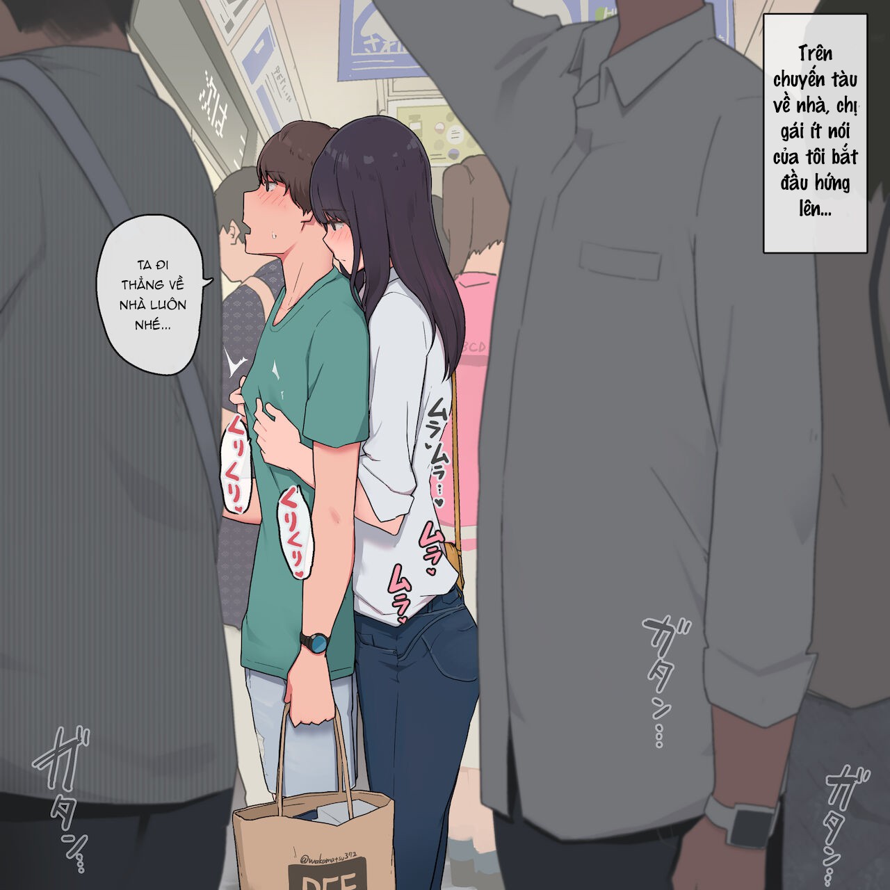 manhwax10.com - Truyện Manhwa Otouto o Isei to Shite Isshiki Shite Shimau Mukuchi na Onee-chan Chương Oneshot Trang 1