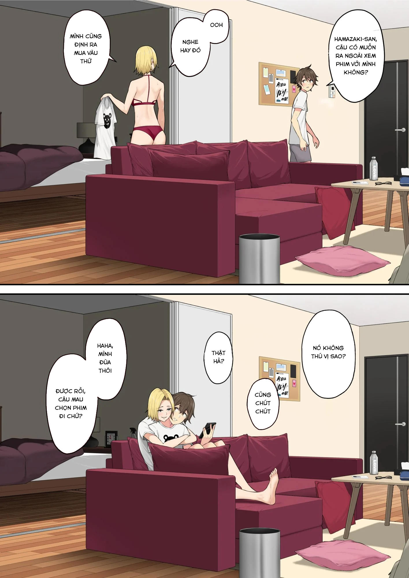 manhwax10.com - Truyện Manhwa Imaizumi đưa cả bầy Gyaru về nhà mình Chương 4 bonus Trang 2