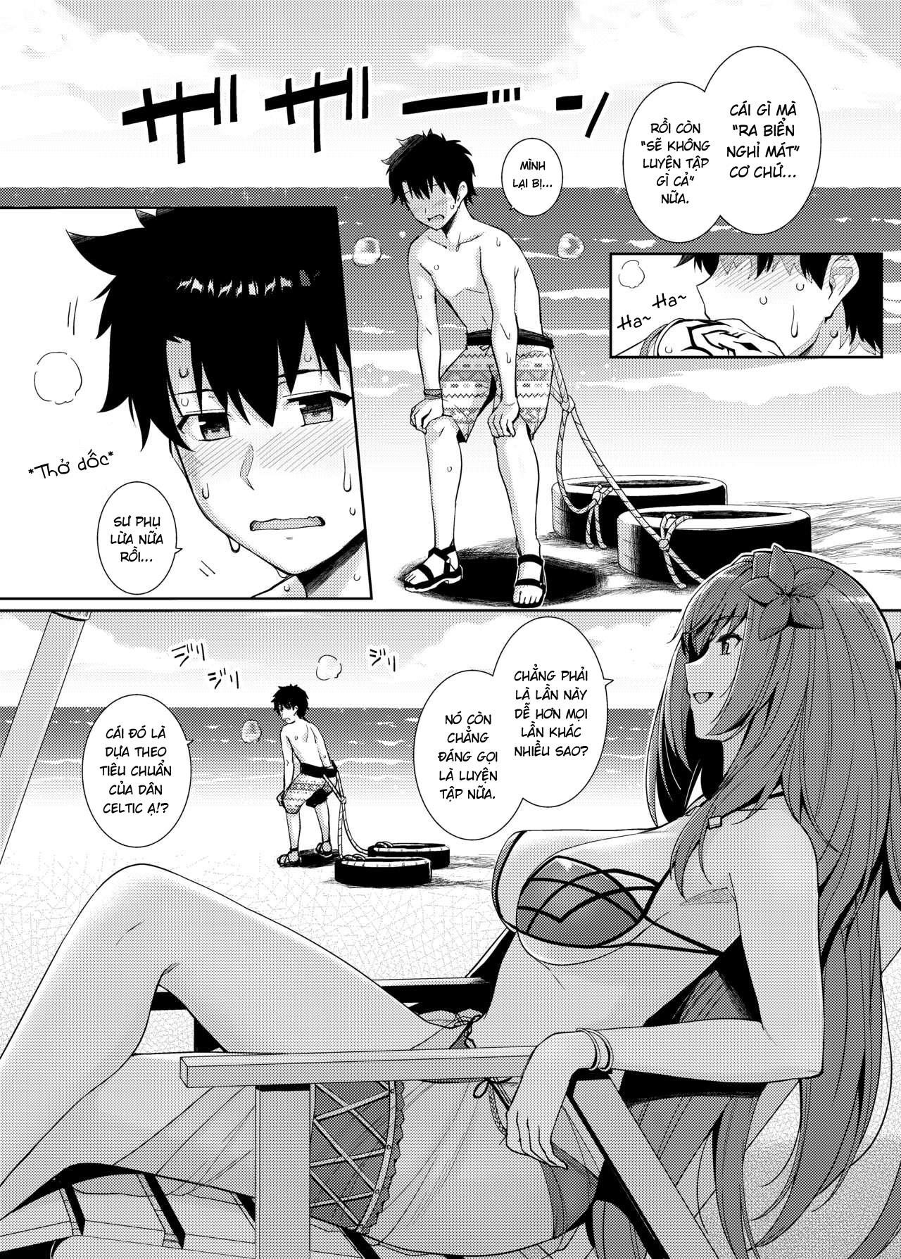 manhwax10.com - Truyện Manhwa Mizugi Shishou to Koibito Ecchi Suru Hon Chương B n c che Trang 4