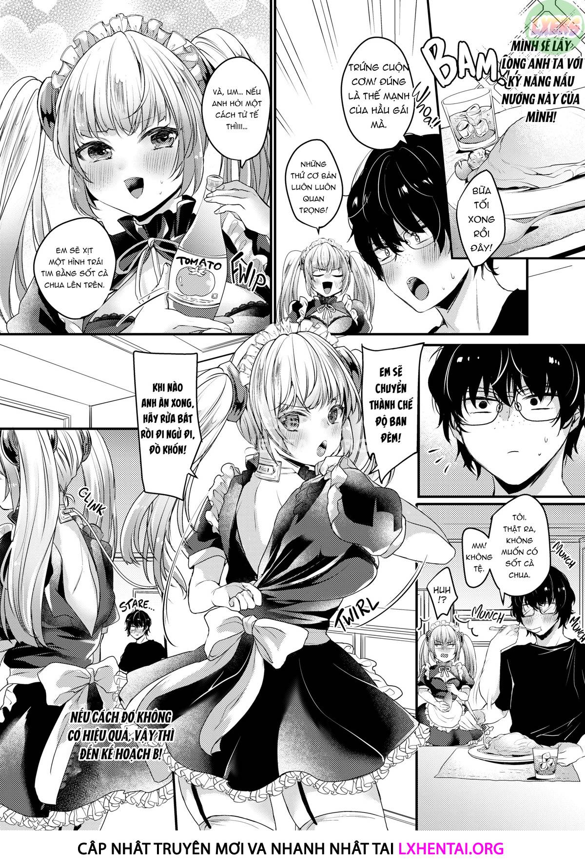 manhwax10.com - Truyện Manhwa Ngất ngây ngọt ngào nóng bỏng Chương 2 The Tsundere Little Sister Maid Android Wants Attention Trang 8