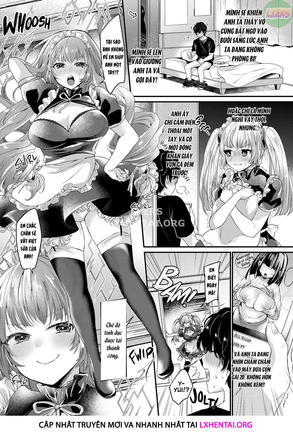 manhwax10.com - Truyện Manhwa Ngất ngây ngọt ngào nóng bỏng Chương 2 The Tsundere Little Sister Maid Android Wants Attention Trang 9