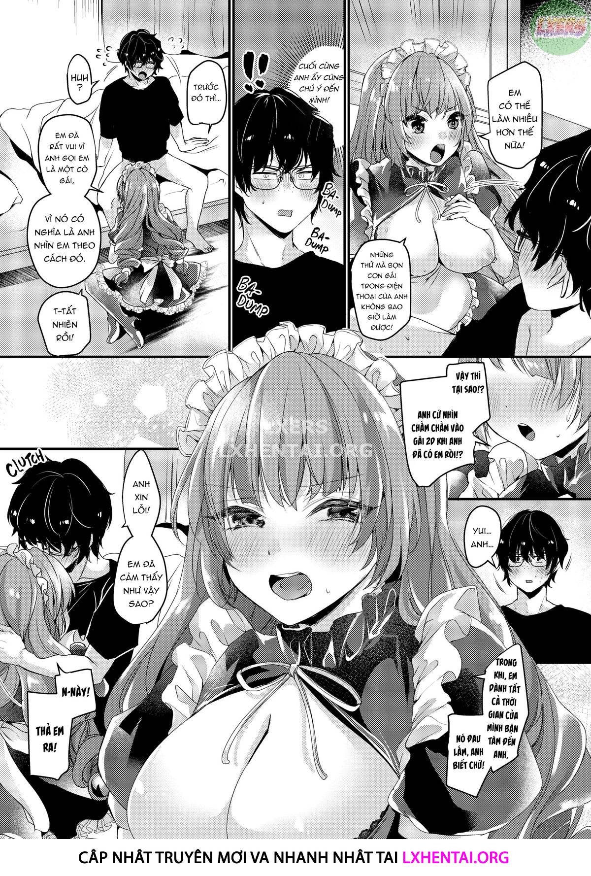 manhwax10.com - Truyện Manhwa Ngất ngây ngọt ngào nóng bỏng Chương 2 The Tsundere Little Sister Maid Android Wants Attention Trang 13