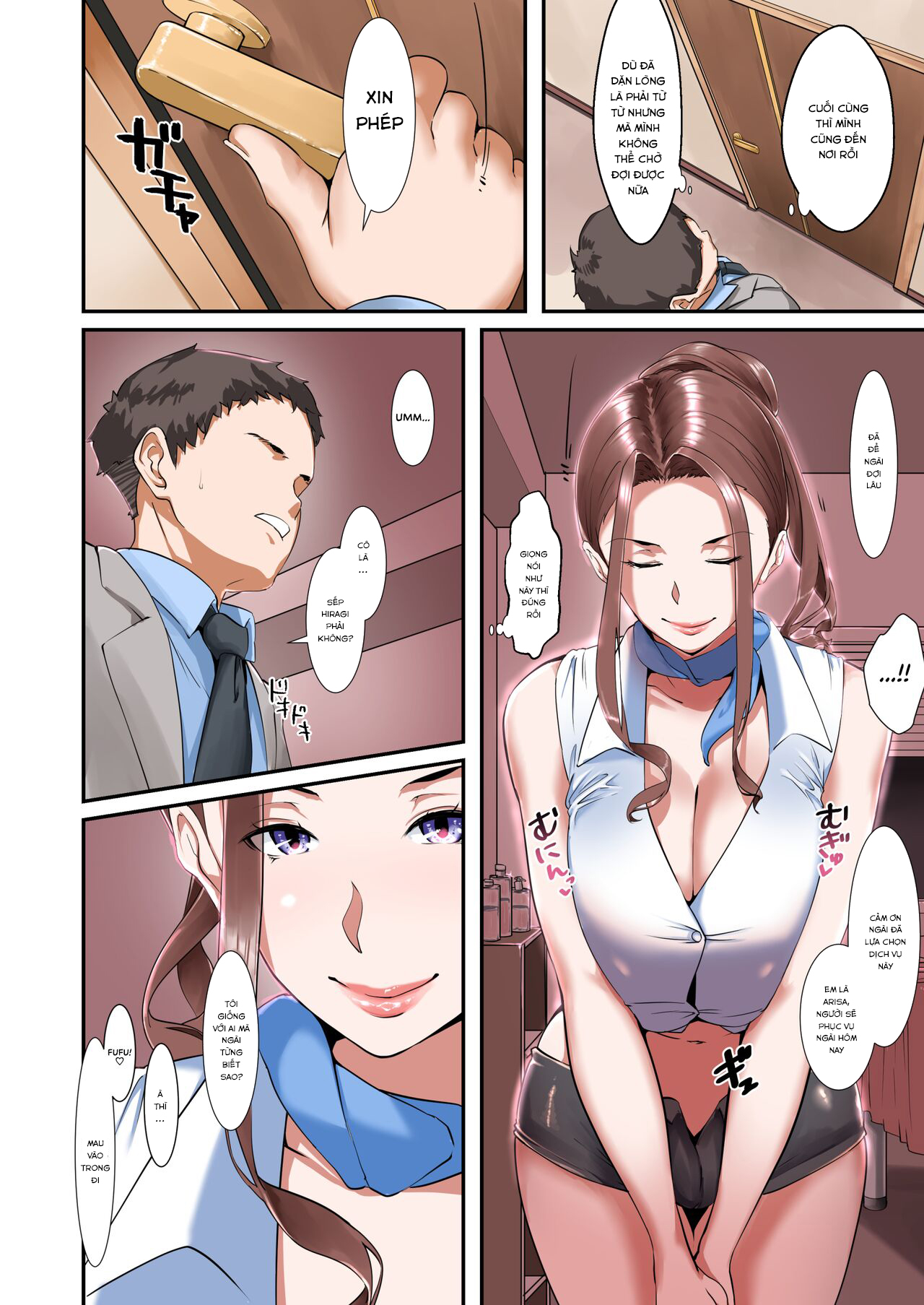 manhwax10.com - Truyện Manhwa Kaisha no Relaxation Room de Dosukebe Service Shite Kureru Innyuu Joushi Chương Oneshot Trang 5