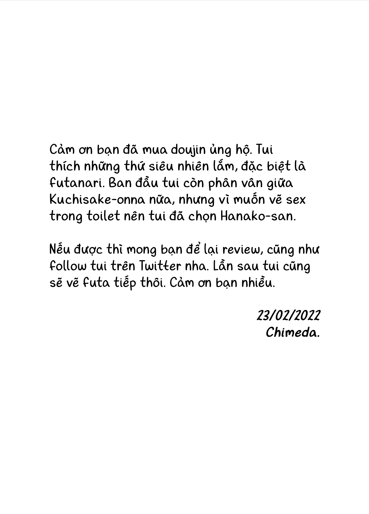 manhwax10.com - Truyện Manhwa Mình, WC, và futanari Hanako-san Chương S wa s wa Trang 34