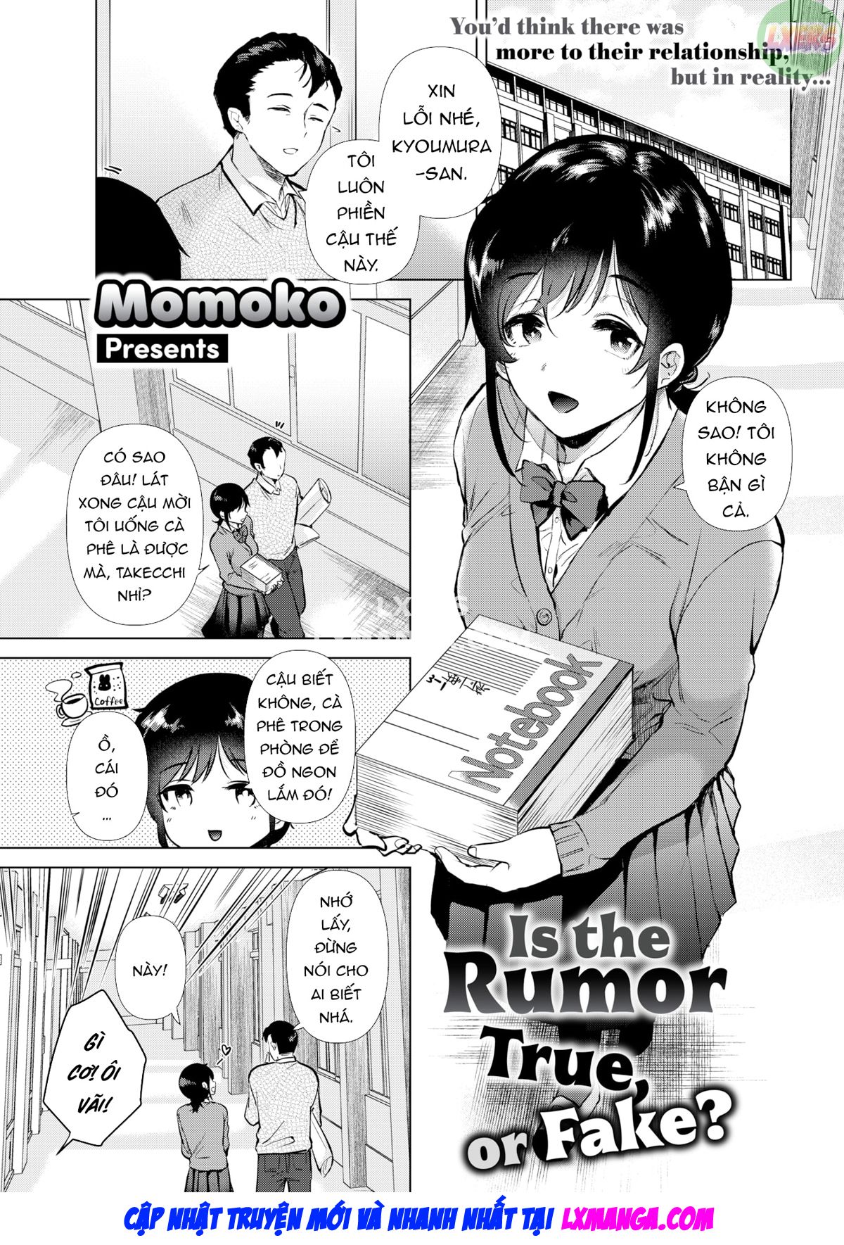 manhwax10.com - Truyện Manhwa Uwasabanashi no Uso? Honto? Chương Oneshot Trang 4