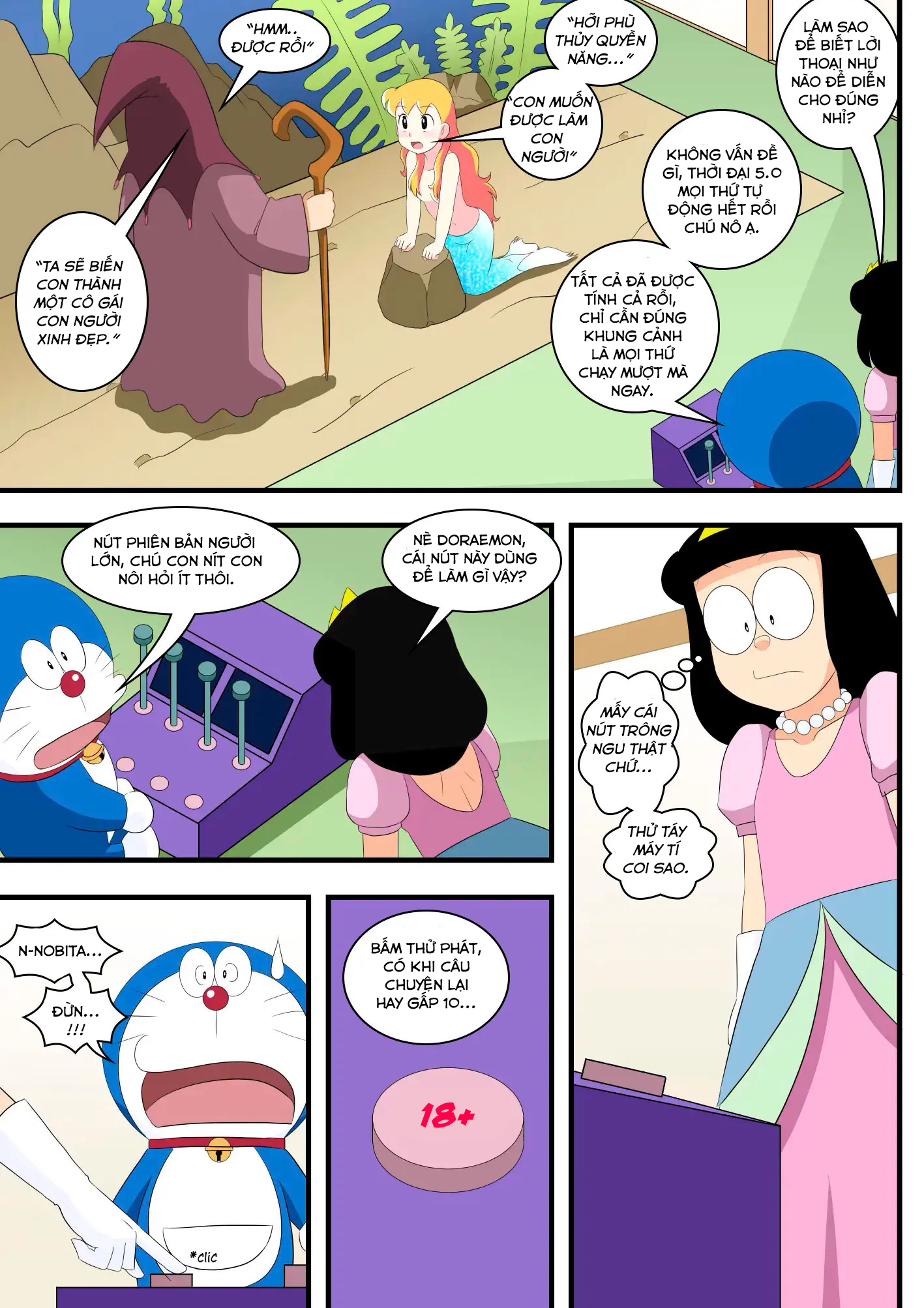 manhwax10.com - Truyện Manhwa IF- Siêu phẩm Doraemon Chương S c s n kh u c a Doraemon part 1 Trang 5