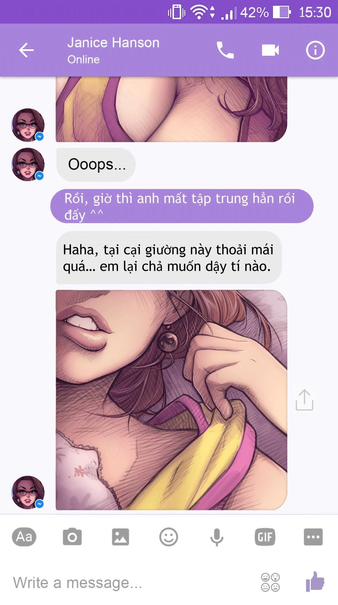 manhwax10.com - Truyện Manhwa Chat S.e.x Cùng Janice Chương 1 Trang 5