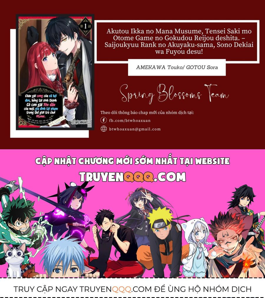 manhwax10.com - Truyện Manhwa Akutou Ikka No Mana Musume, Tensei Saki Mo Otome Game No Gokudou Reijou Deshita. – Saijoukyuu Rank No Akuyaku-Sama, Sono Dekiai Wa Fuyou Desu! Chương 6 Trang 32