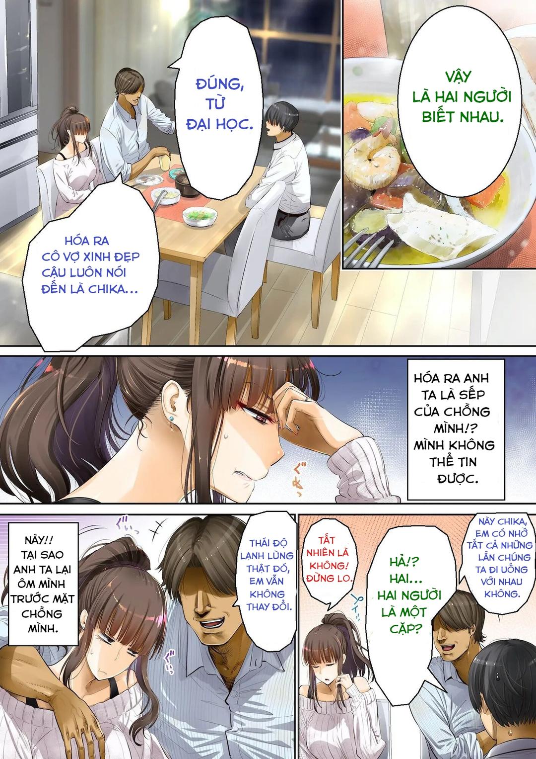 manhwax10.com - Truyện Manhwa Chồng bị sếp cho mọc sừng Chương Oneshot Trang 5