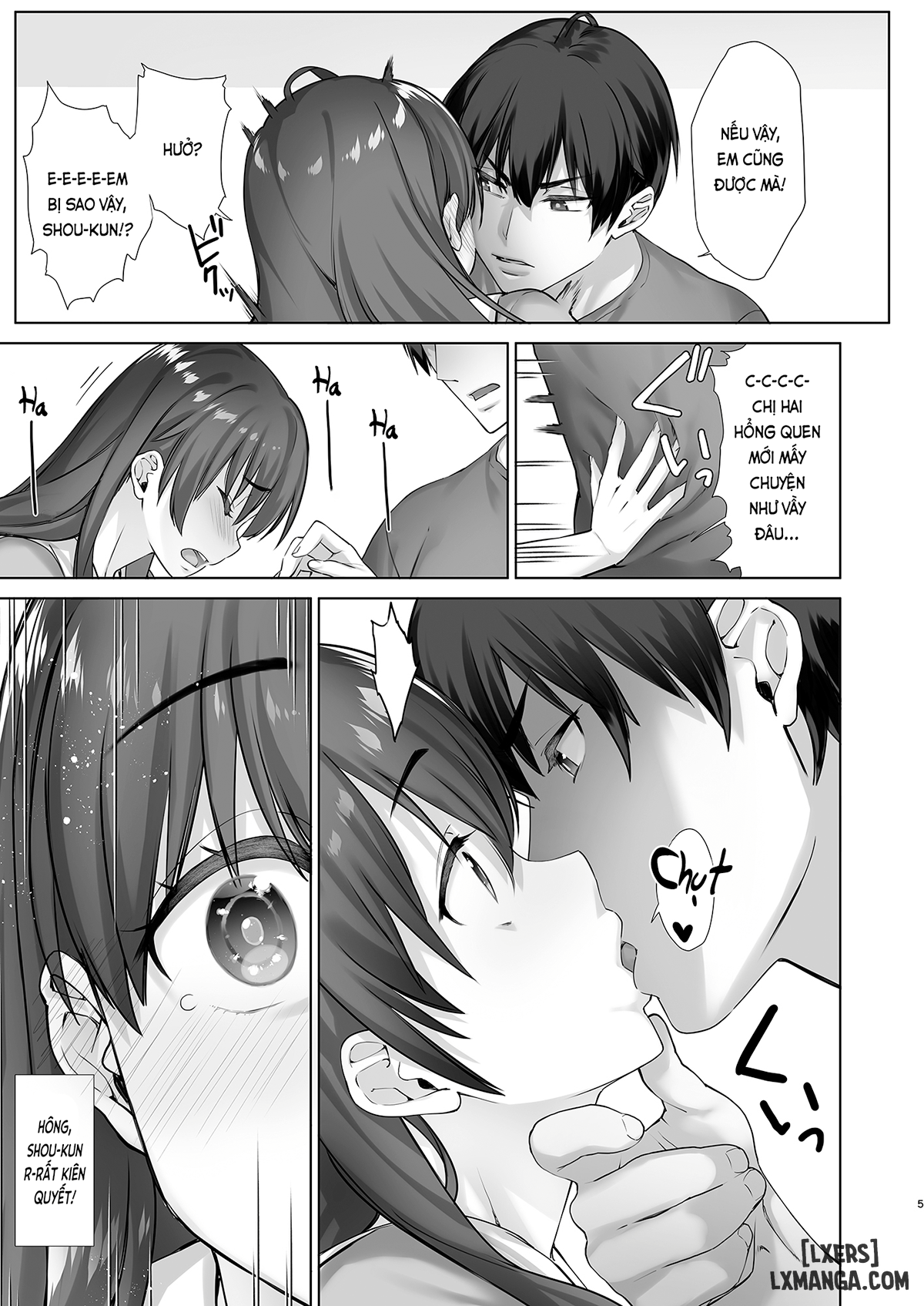 manhwax10.com - Truyện Manhwa Teihanpatsu JK Onee-chan Manami wa S na Otouto ni Sakaraenai Chương Oneshot Trang 5