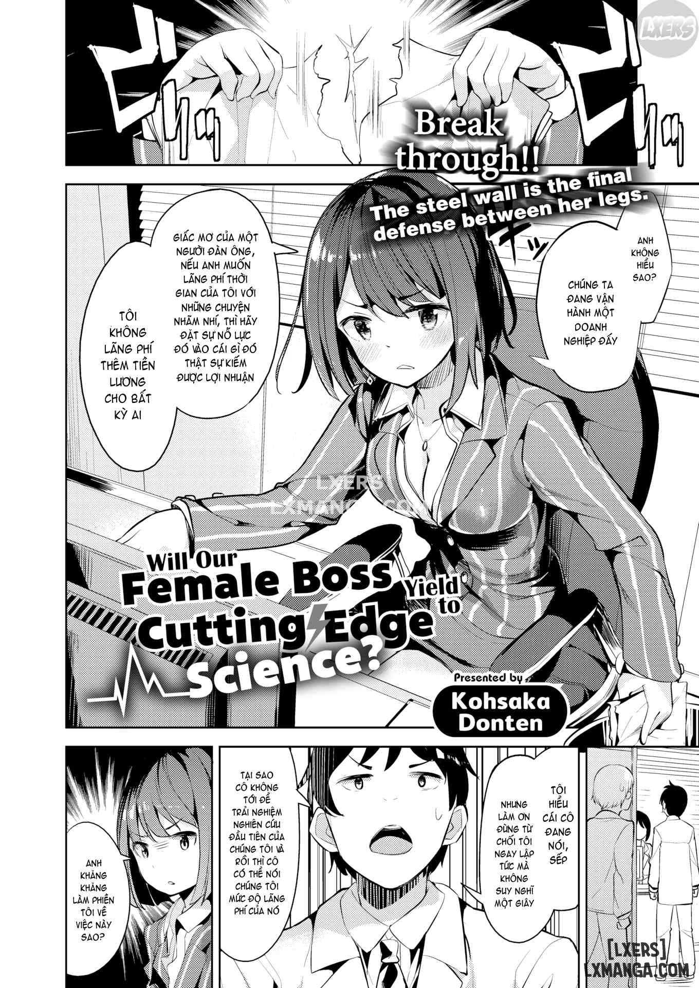 manhwax10.com - Truyện Manhwa Will Our Female Boss Yield to Cutting Edge Science Chương Oneshot Trang 2