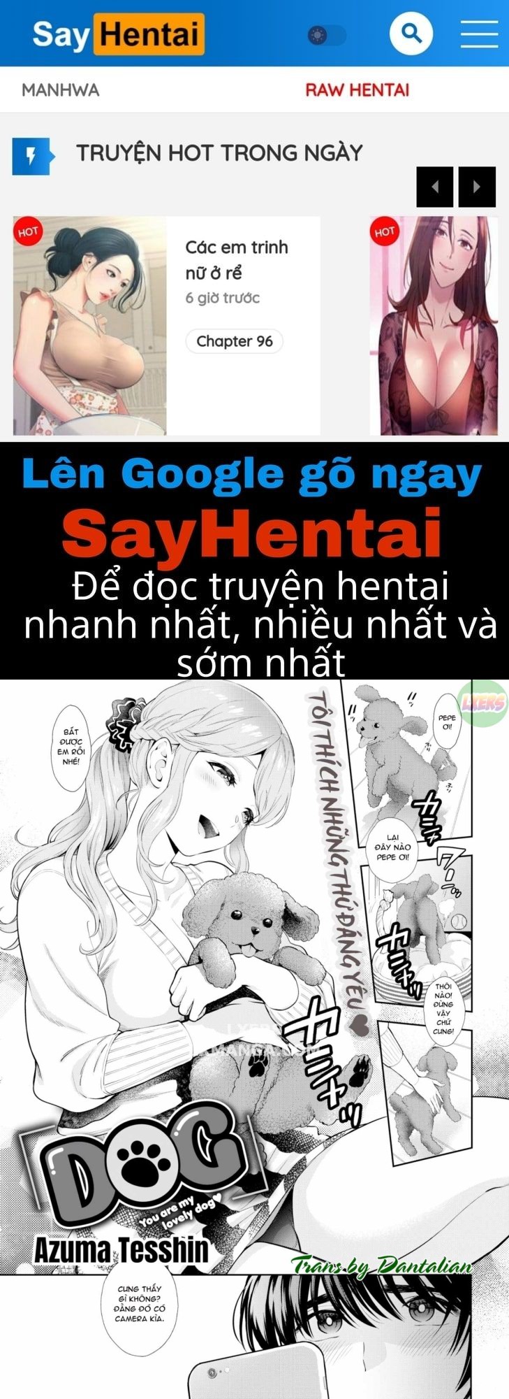 manhwax10.com - Truyện Manhwa Trai tơ và chị gái đĩ thõa Chương 10 END Dog Trang 1