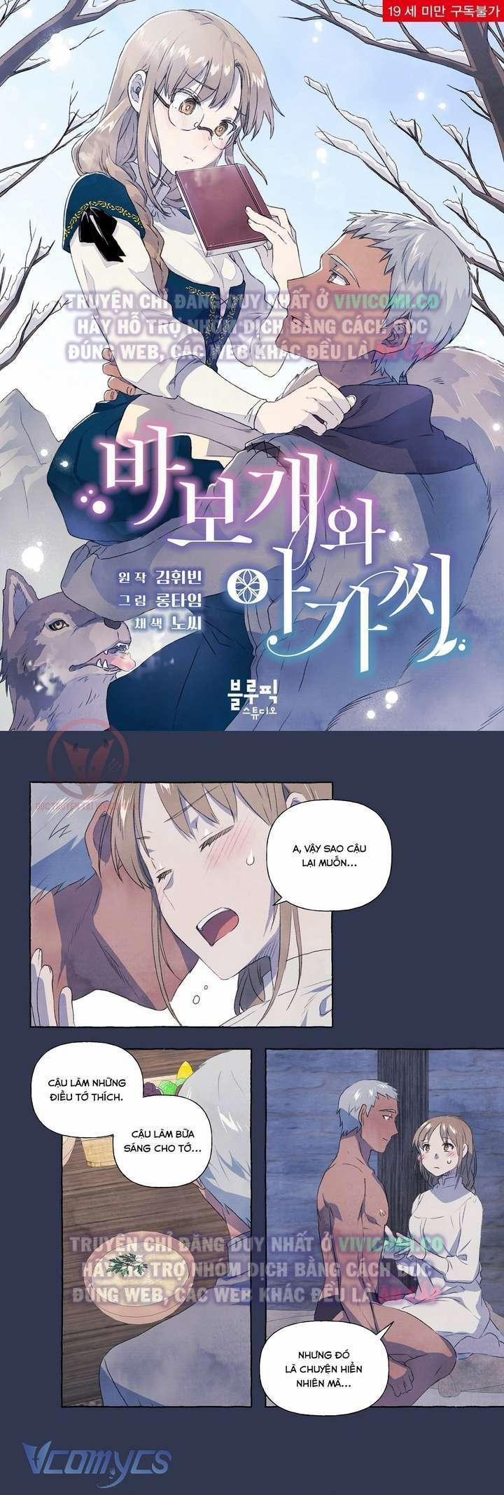 manhwax10.com - Truyện Manhwa [18+] Chàng Sói Ngốc Và Nàng Thủ Thư Chương 4 Trang 2