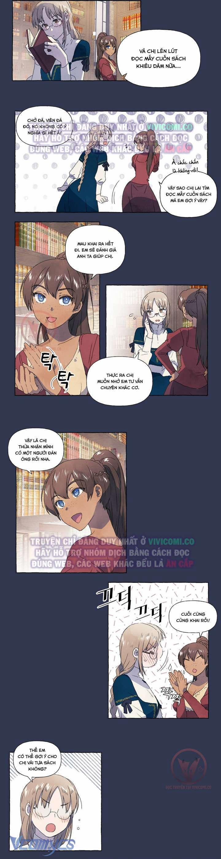 manhwax10.com - Truyện Manhwa [18+] Chàng Sói Ngốc Và Nàng Thủ Thư Chương 9 Trang 3