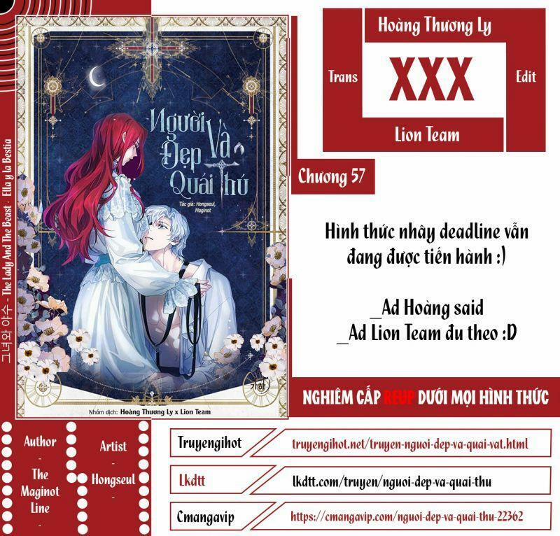 manhwax10.com - Truyện Manhwa [18+] Người Đẹp Và Quái Thú Chương 57 Trang 1