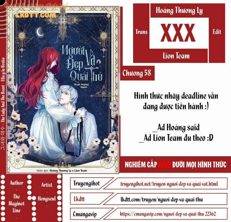 manhwax10.com - Truyện Manhwa [18+] Người Đẹp Và Quái Thú Chương 58 Trang 1