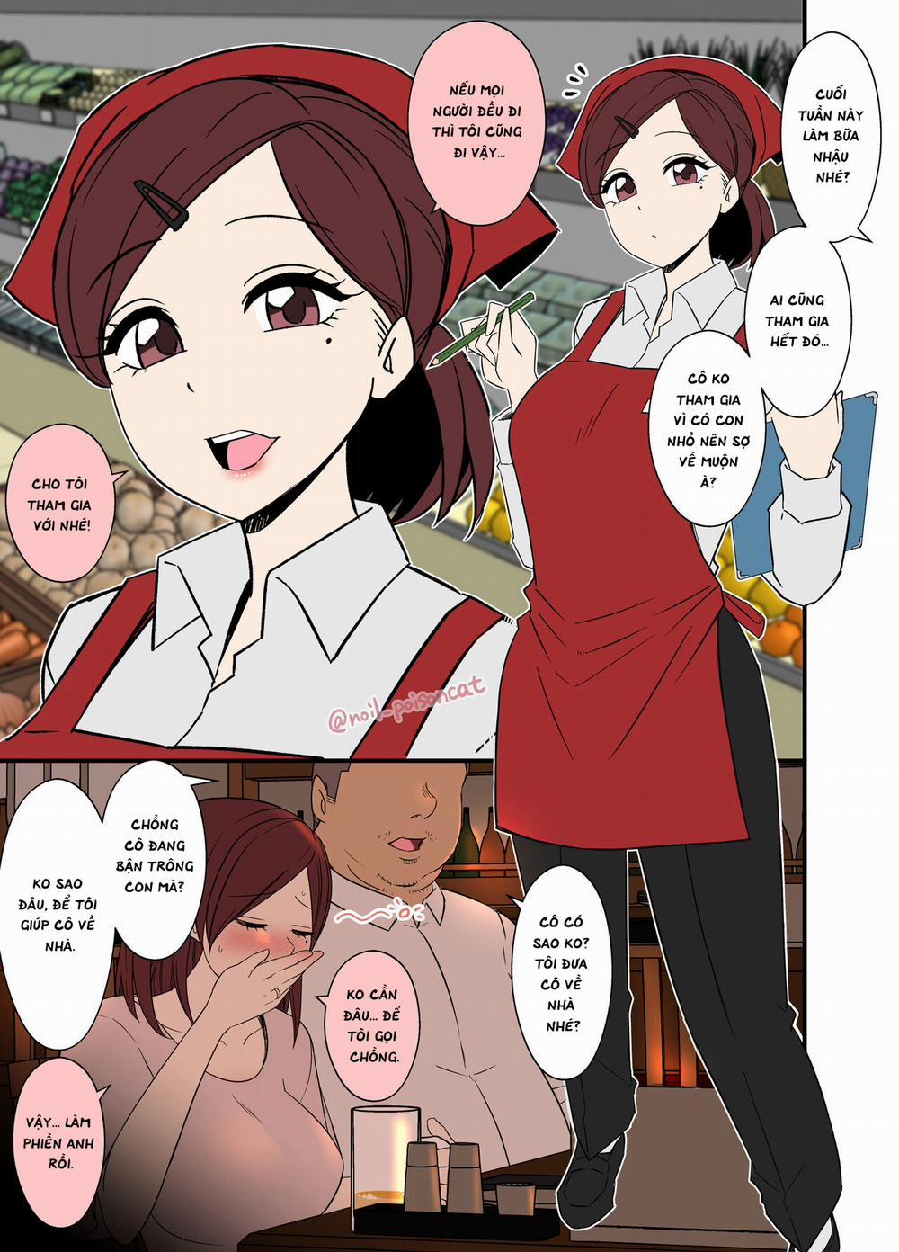 manhwax10.com - Truyện Manhwa A Married Woman Who Gets Drunk At A Part-time Drinking Party And Is Taken To An Employee's House Chương Oneshot Trang 2