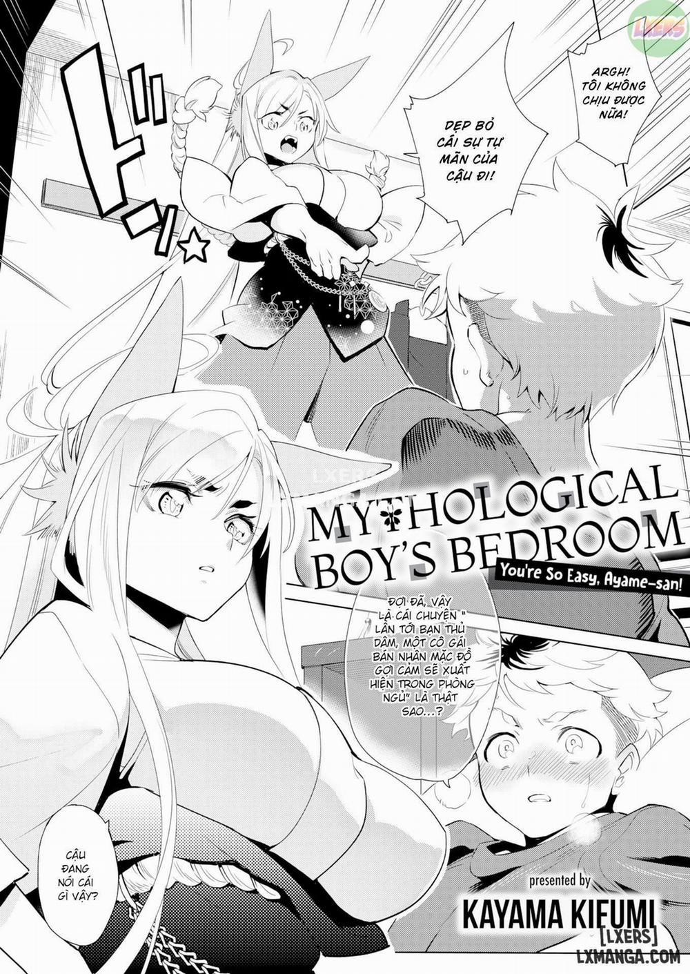 manhwax10.com - Truyện Manhwa A Mythological Boy's Bedroom ~You're So Easy, Ayame-san Chương Oneshot Trang 2