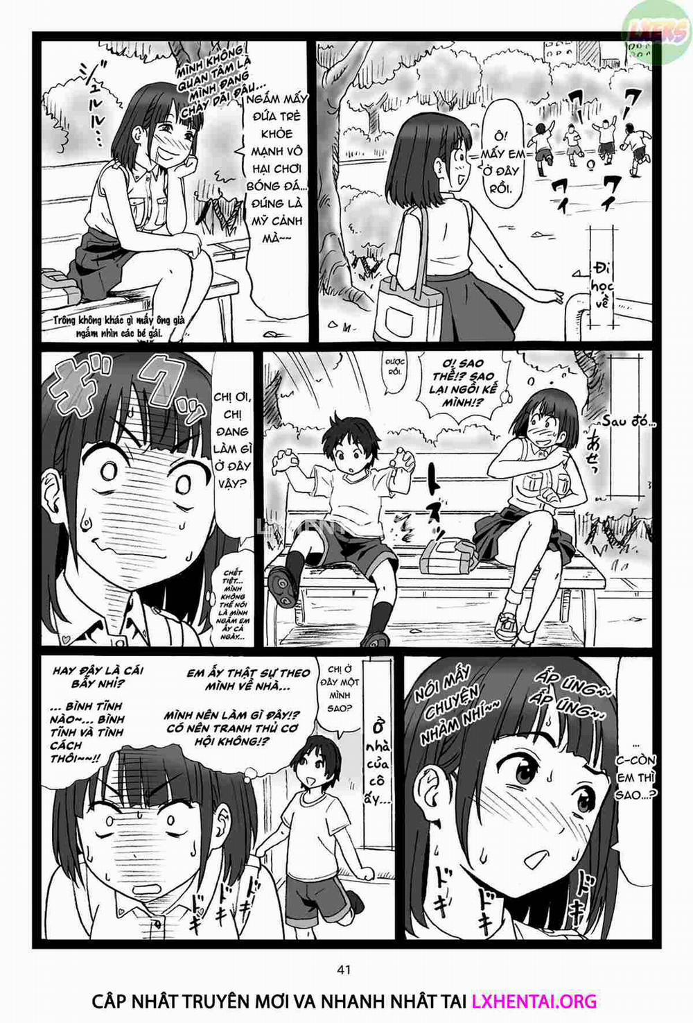 manhwax10.com - Truyện Manhwa A Pretty Onee-San, that's sitting on a Bench in the Park...suddenly says to Me: [Show Me Your Dick] Chương Oneshot Trang 44