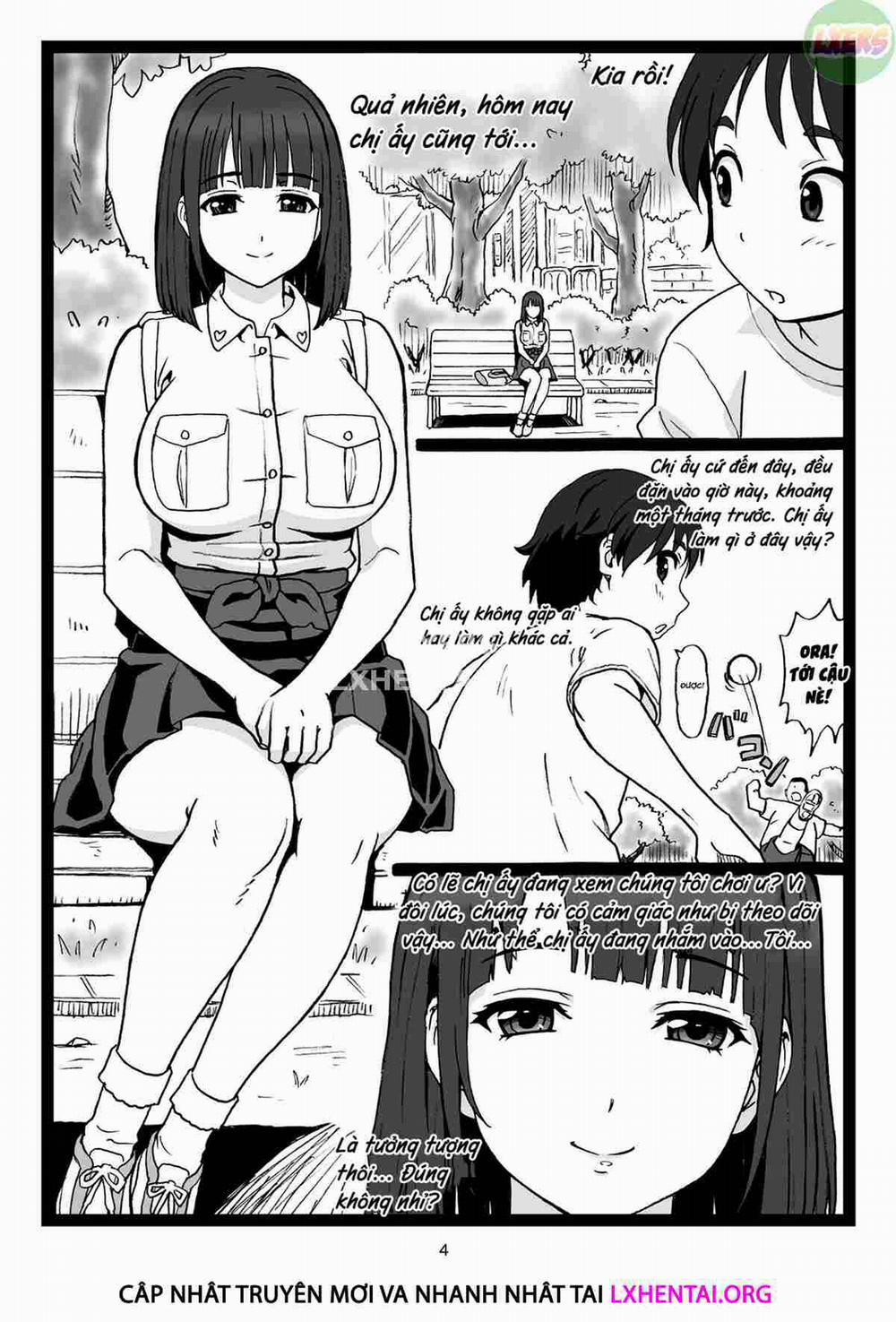 manhwax10.com - Truyện Manhwa A Pretty Onee-San, that's sitting on a Bench in the Park...suddenly says to Me: [Show Me Your Dick] Chương Oneshot Trang 7