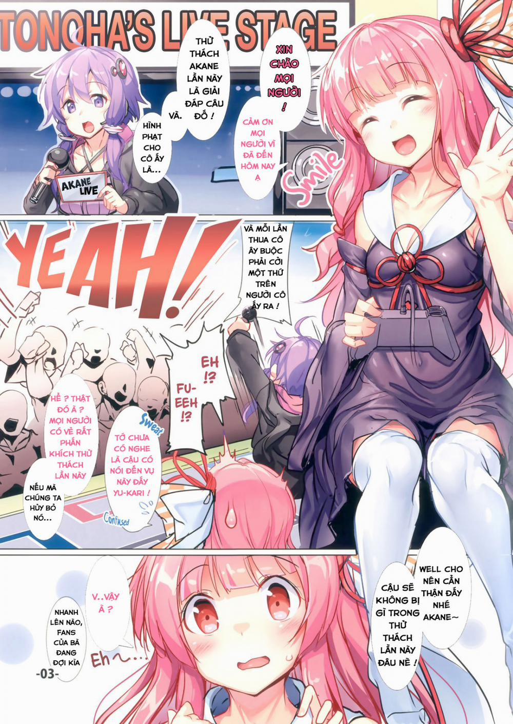 manhwax10.com - Truyện Manhwa Akane-chan no Koukai Jikkyou de H na Batsu Game o Shite Mita. (Vocaloid) Chương Oneshot Full Color Trang 3