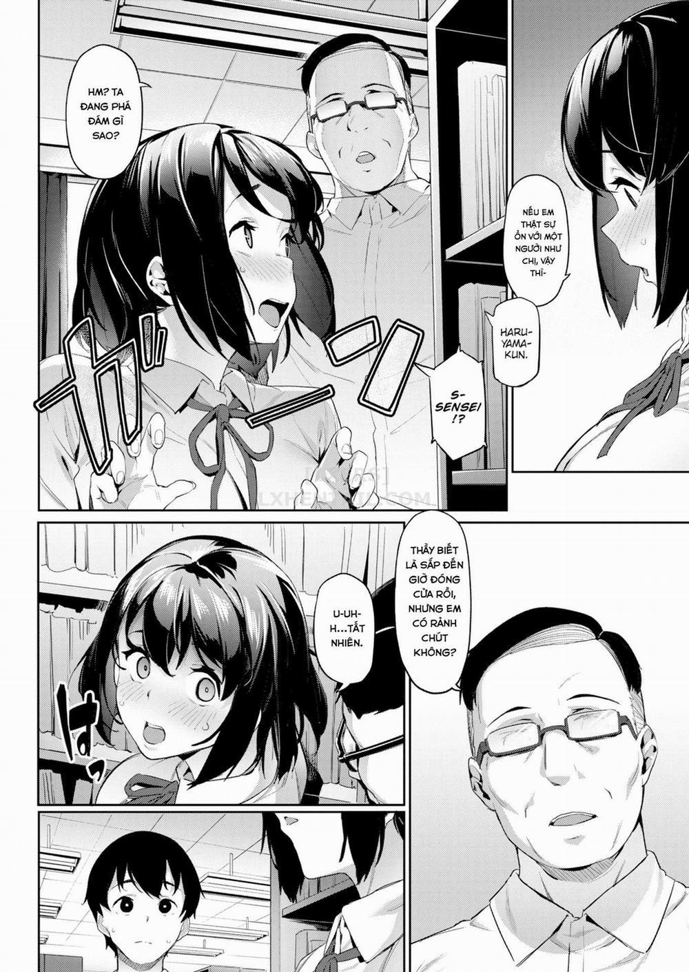 manhwax10.com - Truyện Manhwa Akogare no Senpai - Pussy in library Chương Oneshot Trang 5