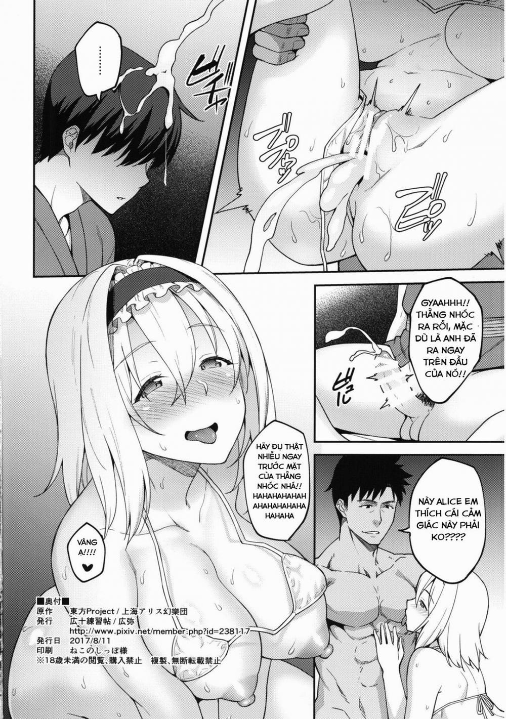 manhwax10.com - Truyện Manhwa Alice ga Suki nano wa (Touhou) Chương Oneshot Trang 24