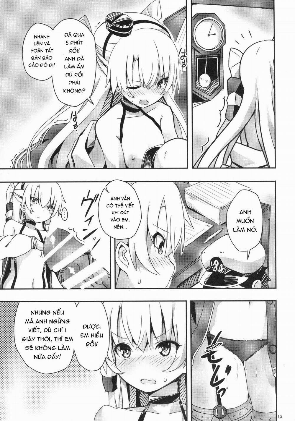 manhwax10.com - Truyện Manhwa Amatsukaze to Tetsuya de H shinagara Houkokusho (Kantai Collection) Chương Oneshot Trang 13